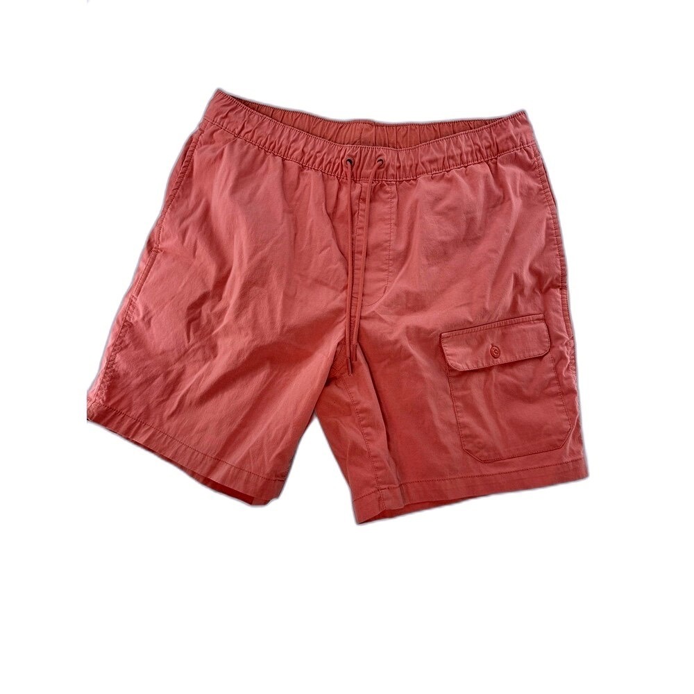 The North Face Mens Class V Pull-On Shorts‎ Coral Pink Mesh Liner Cargo Medium